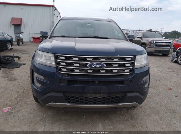 1FM5K8F84HGC22647 2017 FORD EXPLORER Синий Вид щитка приборов