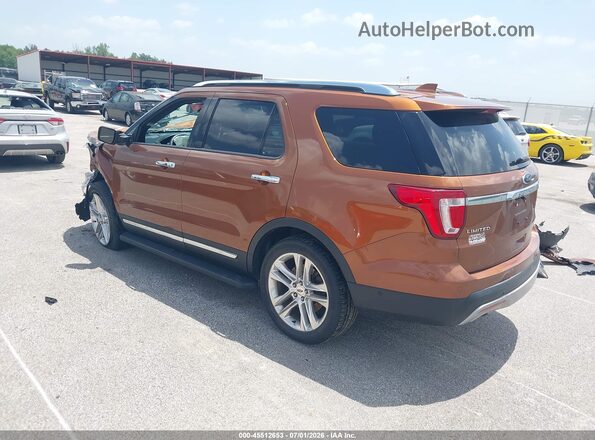 1FM5K8F84HGD11165 2017 FORD EXPLORER Orange უკანა მარცხენა