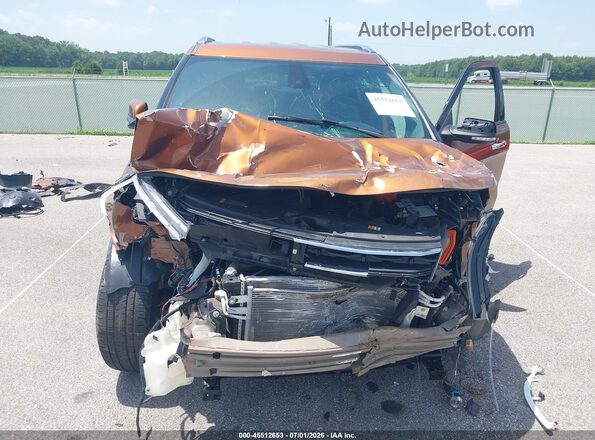1FM5K8F84HGD11165 2017 FORD EXPLORER Orange წინა ხედი