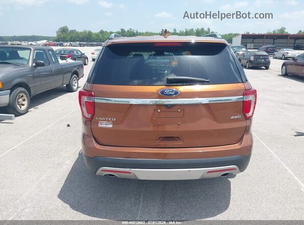 1FM5K8F84HGD11165 2017 FORD EXPLORER Orange 
