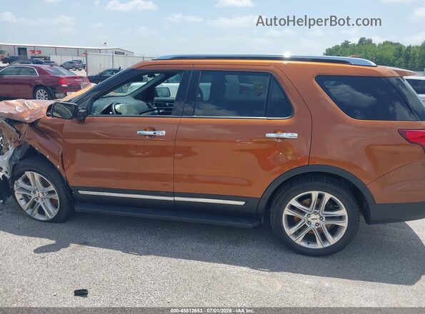 1FM5K8F84HGD11165 2017 FORD EXPLORER Orange 