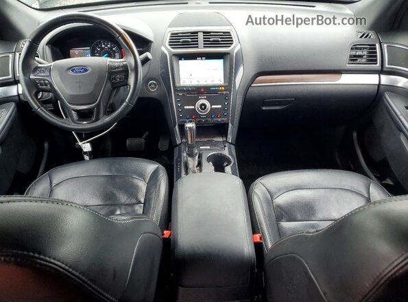 1FM5K8F84HGE31192 2017 FORD EXPLORER Black წინა პანელის ხედი