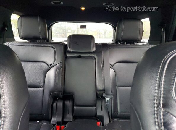1FM5K8F84HGE31192 2017 FORD EXPLORER Black უკანა სავარძლების ხედი