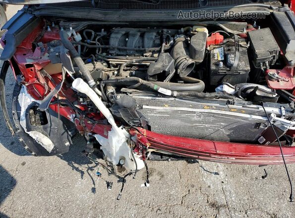 1FM5K8F84JGA12944 2018 FORD EXPLORER Red ძრავის განყოფილების ხედი