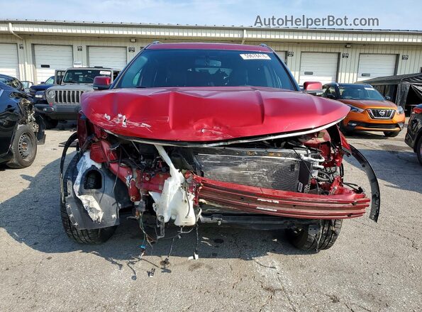 1FM5K8F84JGA12944 2018 FORD EXPLORER Red წინა ხედი