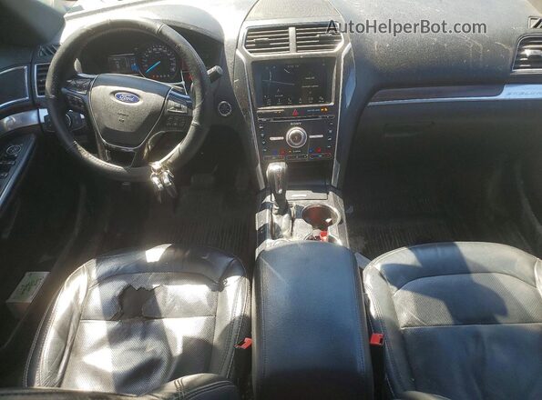 1FM5K8F84JGA38332 2018 FORD EXPLORER Burgundy Առջևի վահանակի տեսք