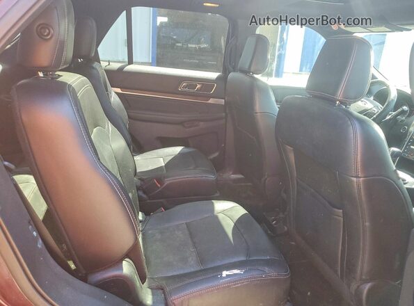 1FM5K8F84JGA38332 2018 FORD EXPLORER Burgundy Սալոնի հետևի տեսք