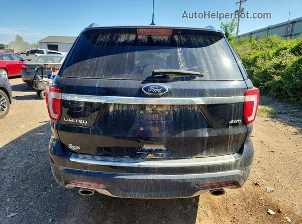 1FM5K8F84JGB10792 2018 FORD EXPLORER Black Հետևի տեսք