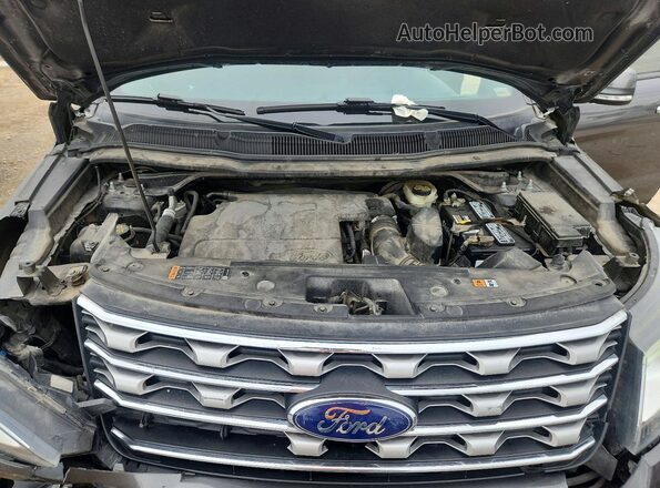 1FM5K8F85GGA45153 2016 FORD EXPLORER Black Սալոնի հետևի տեսք