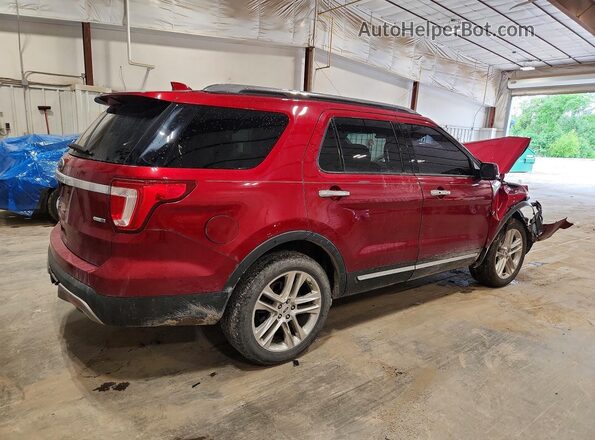 1FM5K8F85GGA84535 2016 FORD EXPLORER Burgundy Rear right