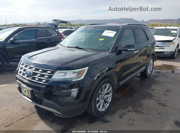 1FM5K8F85GGA88276 2016 FORD EXPLORER Black Передня ліва чверть