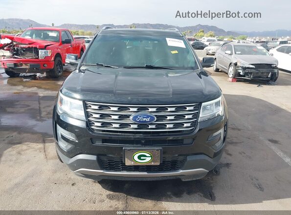 1FM5K8F85GGA88276 2016 FORD EXPLORER Black Вид задньої частини салону