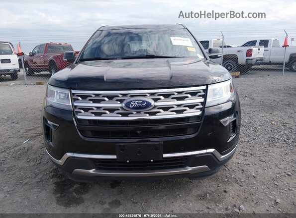 1FM5K8F85JGA89323 2018 FORD EXPLORER Black უკანა სალონის ხედი