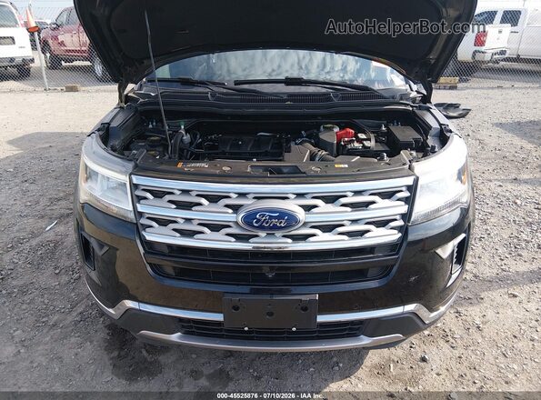 1FM5K8F85JGA89323 2018 FORD EXPLORER Black უკანა ხედი