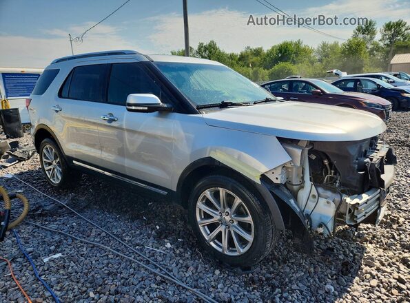 1FM5K8F86GGA53133 2016 FORD EXPLORER Silver Front right