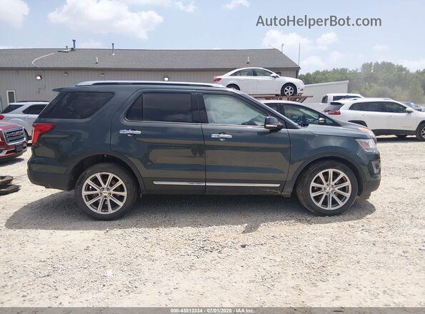 1FM5K8F86GGC06481 2016 FORD EXPLORER Green ხელსაწყოთა პანელის ხედი