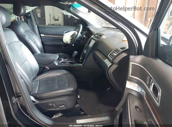 1FM5K8F86HGC92120 2017 FORD EXPLORER Black Вид салону спереду