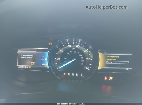 1FM5K8F86HGC92120 2017 FORD EXPLORER Black Вид задніх сидінь