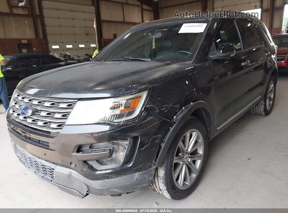 1FM5K8F86HGC92120 2017 FORD EXPLORER Black Вид спереду