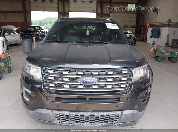 1FM5K8F86HGC92120 2017 FORD EXPLORER Black Вид щитка приладів