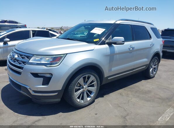 1FM5K8F86JGA89251 2018 FORD EXPLORER Silver Առջևի ձախ երեք քառորդ տեսարան