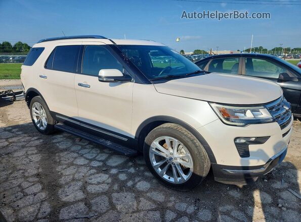 1FM5K8F87JGC13169 2018 FORD EXPLORER White Передня права чверть