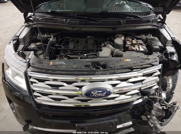 1FM5K8F87JGC16461 2018 FORD EXPLORER Black Rear view
