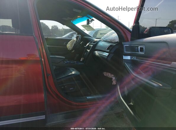 1FM5K8F88GGA37841 2016 FORD EXPLORER Красный Вид салона спереди