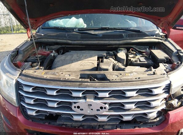 1FM5K8F88GGA37841 2016 FORD EXPLORER Красный Вид сзади