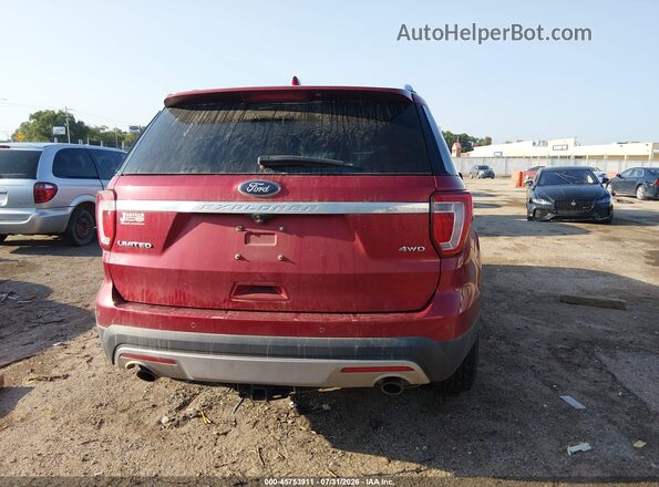 1FM5K8F88GGA37841 2016 FORD EXPLORER Красный 