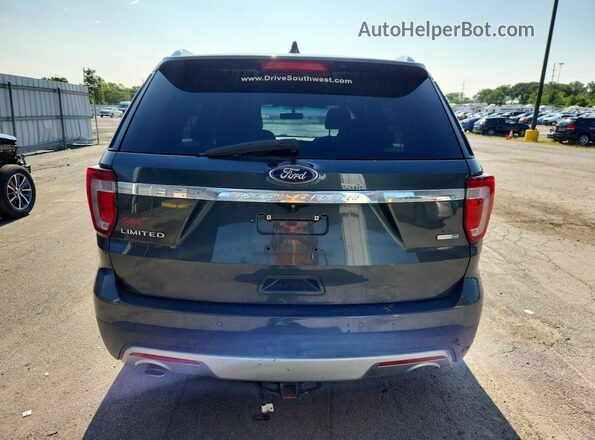 1FM5K8F88GGA45759 2016 FORD EXPLORER Gray Vista trasera