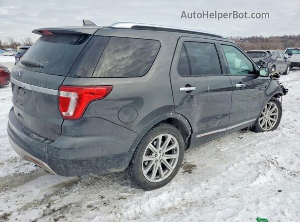 1FM5K8F88HGC07066 2017 FORD EXPLORER Gray Հետևի աջ