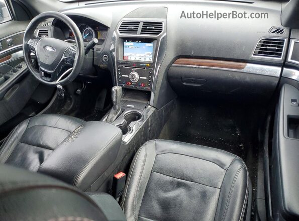 1FM5K8F88HGC07066 2017 FORD EXPLORER Gray Առջևի վահանակի տեսք