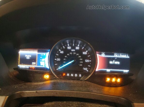 1FM5K8F88HGC68403 2017 FORD EXPLORER Gray Instrument cluster view