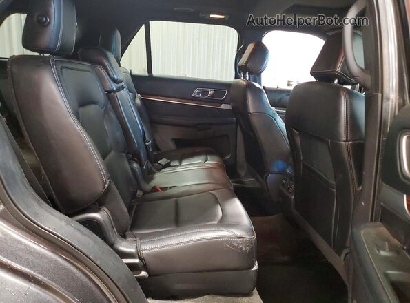 1FM5K8F88HGC68403 2017 FORD EXPLORER Gray Rear interior view