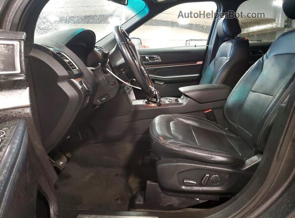 1FM5K8F88HGC68403 2017 FORD EXPLORER Gray Front interior view