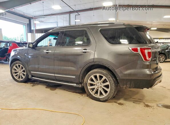 1FM5K8F88HGC68403 2017 FORD EXPLORER Gray Rear left