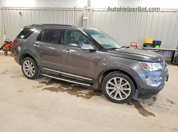 1FM5K8F88HGC68403 2017 FORD EXPLORER Gray Front right