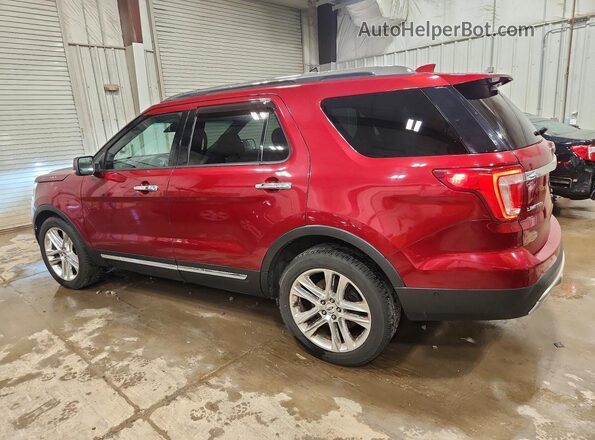 1FM5K8F89GGA02211 2016 FORD EXPLORER Red Rear left