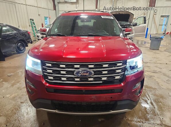 1FM5K8F89GGA02211 2016 FORD EXPLORER Red Front view