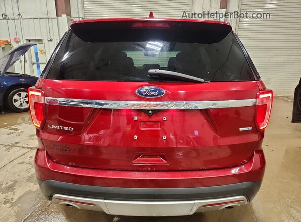 1FM5K8F89GGA02211 2016 FORD EXPLORER Red Rear view