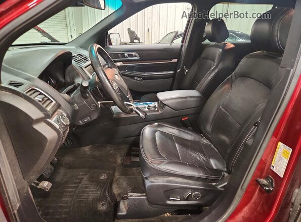 1FM5K8F89GGA02211 2016 FORD EXPLORER Red Front interior view