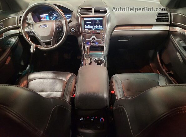 1FM5K8F89GGA02211 2016 FORD EXPLORER Red Dashboard view