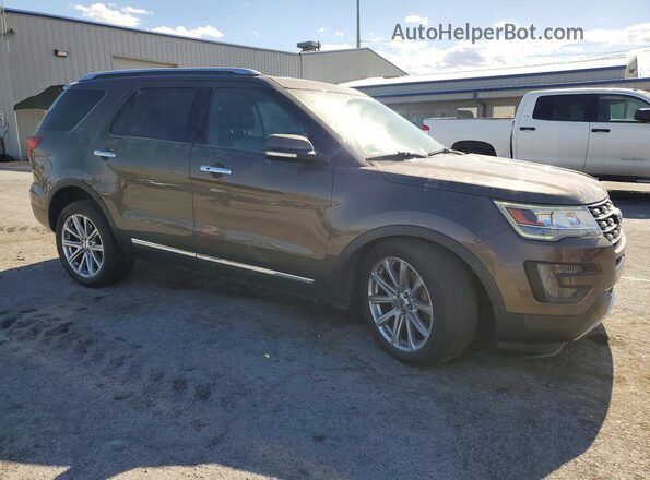 1FM5K8F89GGA27710 2016 FORD EXPLORER Tan Передня права чверть