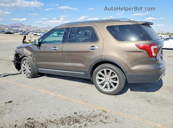 1FM5K8F89GGA27710 2016 FORD EXPLORER Tan Задня ліва чверть