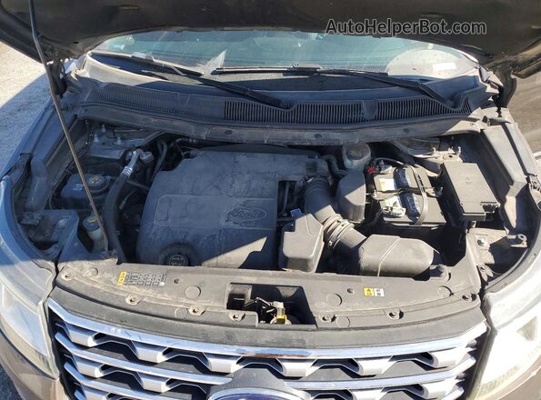 1FM5K8F89GGA27710 2016 FORD EXPLORER Tan Вид задньої частини салону