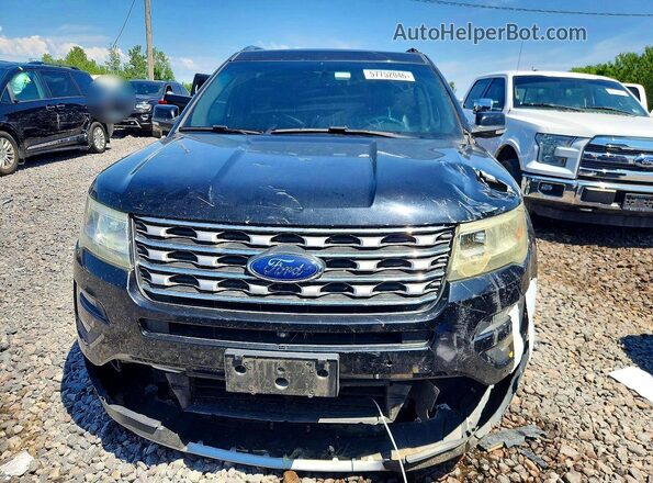 1FM5K8F89GGA36505 2016 FORD EXPLORER Black წინა ხედი