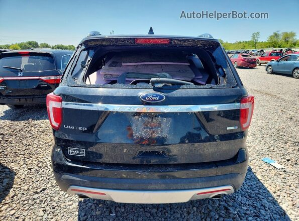 1FM5K8F89GGA36505 2016 FORD EXPLORER Black უკანა ხედი