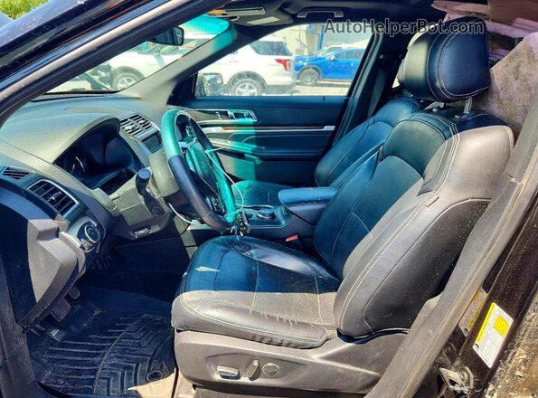 1FM5K8F89GGA36505 2016 FORD EXPLORER Black წინა სალონის ხედი