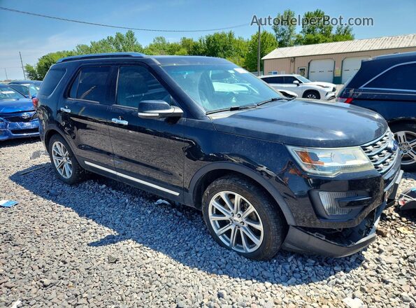 1FM5K8F89GGA36505 2016 FORD EXPLORER Black წინა მარჯვენა